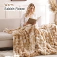 thumbnail image 5 of ROSEKIND Ultra Soft Cozy Faux Fur Throw Blanket, Fuzzy Plush Thick Bubble Blanket, 5 of 7