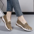 thumbnail image 7 of Hurxie Walking Shoes Women Slip on Sneakers Non Slip Work Tennis Plantar Breathable Mesh Comfortable Ladies Nursing Brown, 7 of 7