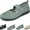 Cyan, variant on KAQ Women's Casual Hollow Out Knitted Mary Jane Flats Shoes,Fashion Comfortable Mesh Walking Beach Shoes Lightweight Breathable Slip-On Shoes