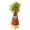 Coffee, variant on Nilnehc Wooden Wobble Cat Toy,Solid Wood Self-Righting Tumbler,Interactive Silent Indoor Cat Toy with Angry & Happy Carrot Face,Orange