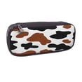 thumbnail image 2 of Lsque Brown Black Cow Printed Big Capacity PU Leather Pencil Case Large Pencil Pouch Stationery Pen Bag Pencil Holder for Teen, 2 of 6