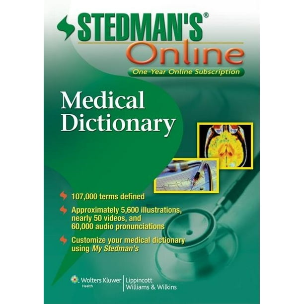Stedman's Medical Dictionary Online
