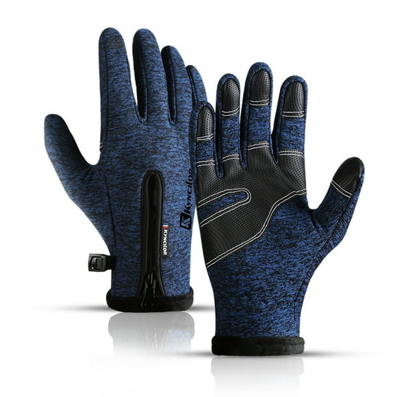 kyncilor Winter Thermal Touchscreen Ski Gloves for Men and Women - Windproof, Waterproof, and Warm - Royal Blue, Size S