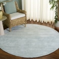 thumbnail image 2 of SAFAVIEH Soho Louella Solid Area Rug, Turquoise/Ivory, 6' x 6' Round, 2 of 10