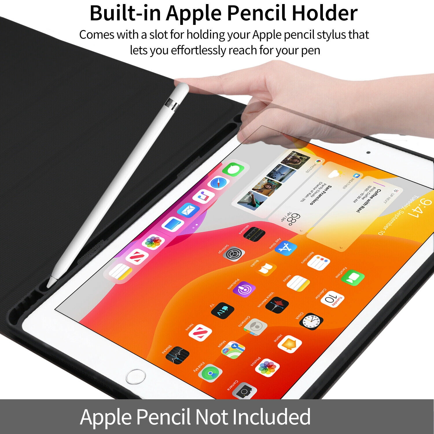 Kvago iPad Backlit Keyboard Case for iPad 10.2" 9th Gen 2021/8th Gen Air3 iPad Pro 10.5" Built-in Pencil Holder Backlit Keyboard Auto Sleep/Wake Function (Rose Gold)