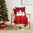 thumbnail image 4 of Twfbrm Christmas Pillow Covers 18x18in, Red White Linen Square Christmas Cushion Covers, Christmas Decorations Soft Throw Pillows Covers for Xmas Bed Sofa Couch Home Decor on Clearance-Christmas Tree, 4 of 6