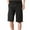 Black, variant on Fheaev Cargo Shorts For Men Men's Directional Sign Work Shorts Mid-waist No Belt Multi-pocket Five-piece Pants Shorts Pants
