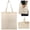A, variant on Plain Canvas Tote Bag 15.7 x 11.8 Inch Cotton Reusable Washable DIY Craft Bag Paintable Blank Shopping Grocery Everyday Fashion Gift Bag
