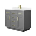 thumbnail image 6 of Wyndham Collection Wcg262642s-Qtz-Unsmxx Beckett Tk 42" Free Standing Single Basin Vanity, 6 of 7