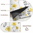 thumbnail image 6 of Rectangle Area Rugs 5 x 7 Ft, Yellow Spring Floral Non-Slip Residential Carpet, Flowers Botanical Elegant Pastoral Indoor Crawling Mats Runner Rugs for Living Room/Dining Room/Bedroom, 6 of 8