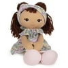 GUND Baby Toddler Doll Plush Brunette, Green Garden Dress, 8"
