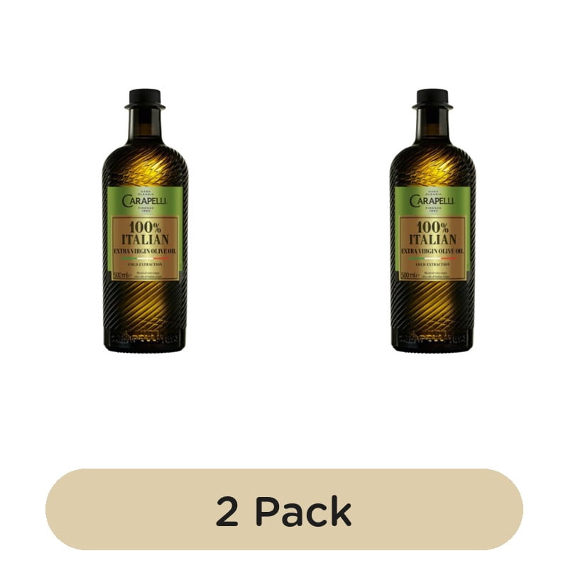 Carapelli 100% Italian Extra Virgin Olive Oil 500ml, British Import (Pack of 2)
