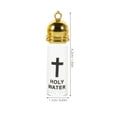 thumbnail image 4 of 4 botellas de agua bendita de vidrio para bautismos cristianos, ceremonias religiosas, pequeñas y rellenables, recipientes vacíos para agua bendita, 4 of 7