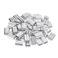 thumbnail image 1 of 60Pcs Aluminum Crimping Loop Sleeve for 5/16" Diameter Wire Rope, Double Ferrule Wire Rope Sleeve for Cable Line End, 1 of 6