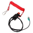 thumbnail image 1 of Interruptor de Parada de Emergencia del Motor del Bote, Interruptor de Seguridad de Abdominales Match Spring Lanyard Instalacia Fácil para Al Aire Libre, 1 of 7