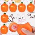 thumbnail image 2 of Easter Basket Essentials, Pop Up Carrot Bunny, Handmade Easter Rabbit, Squishes Carrot Rabbit Funny Novelty Toy, Easter Carrot Rabbit Squeeze Toys, Pop Up Toy for Easter Basket Stuffers, 2 of 6