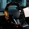 thumbnail image 6 of Halloween Broom 14.5 Inch Printing PVC Leather Steering Wheel Covers Car Wheel Covers Auto Accessories, 6 of 6