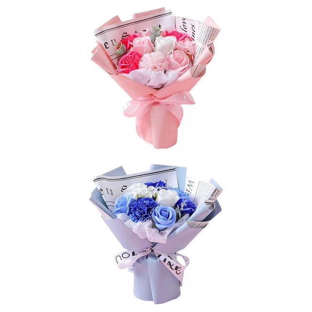 Ramo de Flores de Jabón de 2 Piezas para El Dormitorio Del Dormitorio Del de