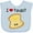 AE-Light Blue, variant on Inktastic I Love Toast Boys or Girls Baby Bib