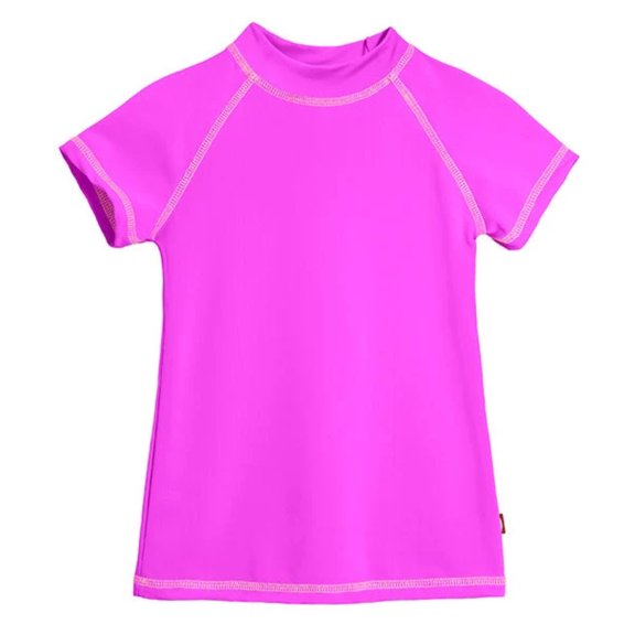 Girls UPF 50 Short Sleeve Rashguard | Deep Purple