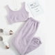 thumbnail image 1 of Puntoco Mujer Color Sólido Felpa Casual Chaleco De Dos Piezas Pantalones Traje Deportivo Conjunto De Hogar Liquidación Puntoco Puntoco-2775, 1 of 6