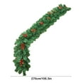 thumbnail image 3 of Commercial Grade Christmas Rattan Garland - 2.7m Fireproof PVC Holiday Decoration for Stores/Homes (Hyper-Realistic Pinecones & Fruits), 3 of 6