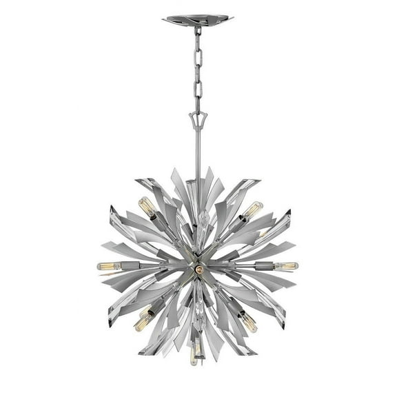 Fredrick Ramond Fr40904 Vida 13 Light 22" Wide Abstract Chandelier - Glacial