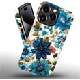 thumbnail image 2 of Compatible with iPhone 16 Pro Case, Blue Flower Soft TPU + Hard PC 2-in-1, Anti-Scratch Soft TPU Shockproof Unique Protective Cover Pattern Design, 2 of 6