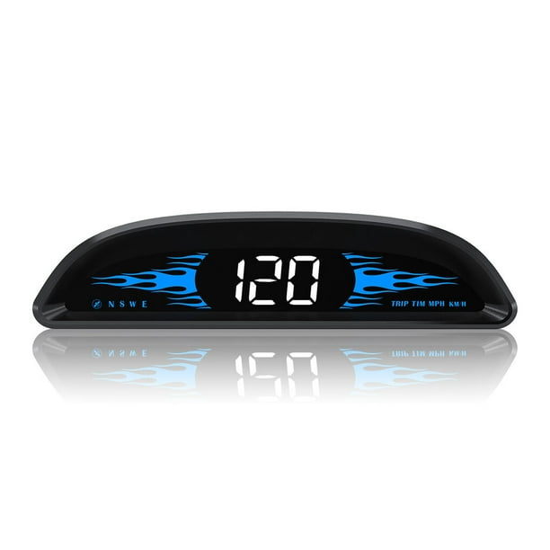 Injueey Velocímetro de coche Digital GPS Head Up Display HUD Indicador de velocidad universal Electrónica