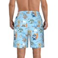 thumbnail image 3 of Kdxio Cute Animals Surfers Pattern Mens Casual Shorts - Drawstring Summer Beach Sports Shorts for Men, 3 of 5