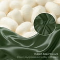 thumbnail image 6 of Silk Pillow Cases with Zipper, Mulberry Pillow Case,Green,Standard,1pc, 6 of 7