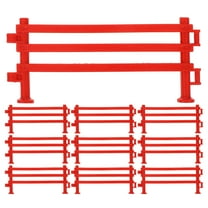 UPOUART 100pcs Plastic Miniature Farm Fence Set for , Dollhouse Decor and Imaginative Play