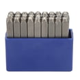 thumbnail image 4 of Steel Metal Stamps Set, Metal Stamps Easy To Storage High Strength 27 Pcs Portable  for Leather 3mm Letters,4mm Letters, 4 of 7