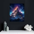 thumbnail image 4 of Nawypu 5Starry Night Sky Wall Art Purple Star Skyline Over The Mountain Painting Prints On Canvas The Picture Landscape Artwork for Home Modern Decoration Print Decor for Living Room, 4 of 4