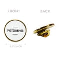 thumbnail image 3 of Koyal Wholesale Photographer Enamel Lapel Pin, Wedding Party Button Pins for Wedding, Thank You Gift, 1-Piece, 3 of 5