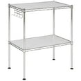 thumbnail image 2 of Chrome 2-Tier Carbon Steel Wire Shelving Unit (20 in. W x 24 in. H x 12 in. D), 2 of 6