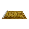 thumbnail image 2 of Ahgly Company Machine Washable Indoor Rectangle Persian Yellow Traditional Area Rugs, 4' x 6', 2 of 4