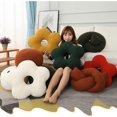 thumbnail image 2 of Nordic Style. Flower-Shaped and Ball Throw Pillows. Sofa Cushions. Plush Throw Pillow.(Flower 45cm (17.71inch), Turmeric Flower), 2 of 4