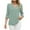Summer Tops Army Green, variant on Womens Summer Dressy Blouses, 3/4 Sleeve Shirts for Women Casual Loose Fit Hollow Lace Patchwork V Neck T-Shirts