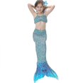 thumbnail image 2 of Maillots de Bain pour Filles Sirène Queue Bikini Ensemble Costumes de Jeu de Rôle Costumes de Bain, 2 of 4