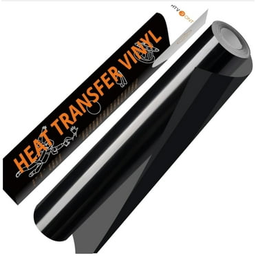 HTVRONT Heat Transfer Vinyl Roll 12”x9ft-Easy to Cut & Weed for Heat Vinyl Design-Black