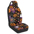 thumbnail image 2 of POLERO Washable Car Seat Covers for Auto, Polyester Stretchy Auto Seat Cover Protector, Halloween Pumpkin Cat Ghost, 2 of 12