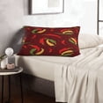 thumbnail image 6 of Zufioo Hot Chili Print Double-sided Plush Pillow Cover,Decorative Pillow Protector without Pillow Core, Suitable for Sofa, Bedroom, Car-20"x30", 6 of 6