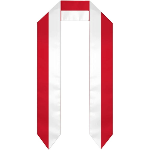 DABOYOZHZH Monaco Flag Graduation Shawl Sash Stole Wraps Scraf For International Study Pride Women Men