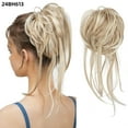 thumbnail image 1 of Xiao Hua Moño desordenado, extensión de moño recogido despeinado, banda elástica para el cabello, moño rizado, coletero para mujer, rubio playa B, 1 of 3