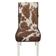 thumbnail image 7 of TSOVTHRID Brown Cow Print Quilted Seat Cushion Covers for Kitchen Comfy Washable Chair Seat Covers Protector Stretchy Anti-Slip Armless Chair Slipcovers, Set of 2, 7 of 7