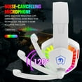 thumbnail image 3 of Ajazz Over-Ear Gaming Headset with Mic, White, 3 of 9
