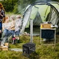 thumbnail image 2 of Poêle à Bois de camping Extérieur Poêle à Bois en Acier Inoxydable Chauffage Pliable, 2 of 7