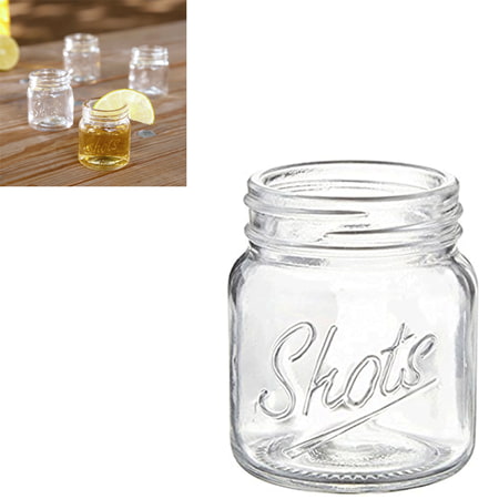 8 Pc Mason Mini Jar Shooter Glass Weeding Favor 3 Oz Souvenir Whiskey Bar (Best Glass Jars For Weed)