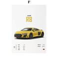 thumbnail image 3 of Cuadro sobre lienzo para pared con diseño de coche de lujo R8 RS7 RS5 PS6 PS4 RSQ8, póster nórdico e impresión de imágenes para pared, decoración del hogar para sala de estar, 3 of 5